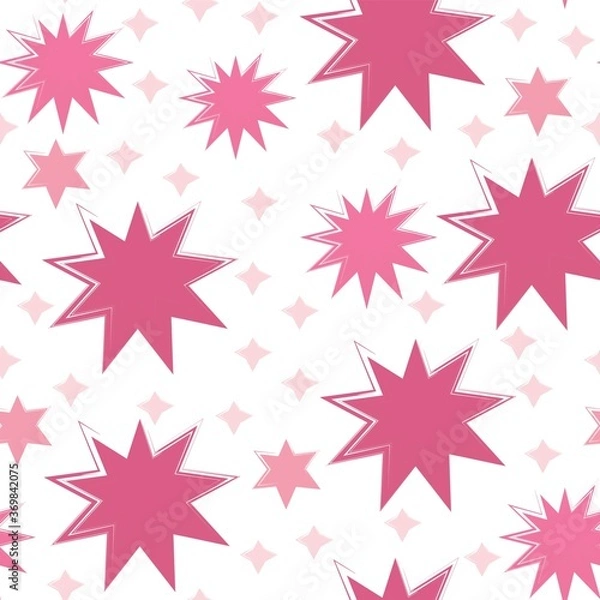 Fototapeta Cute seamless pattern on a white background. Multi-colored circles, blots. Fashion kids print