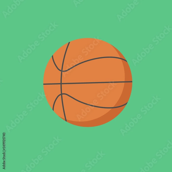 Fototapeta Orange classic basketball ball to play and find out who is better