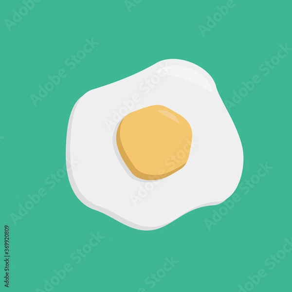 Fototapeta Scrambled eggs made from chicken eggs for breakfast natural healthy product