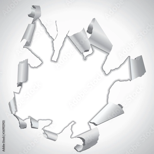 Fototapeta papier dechire 3D