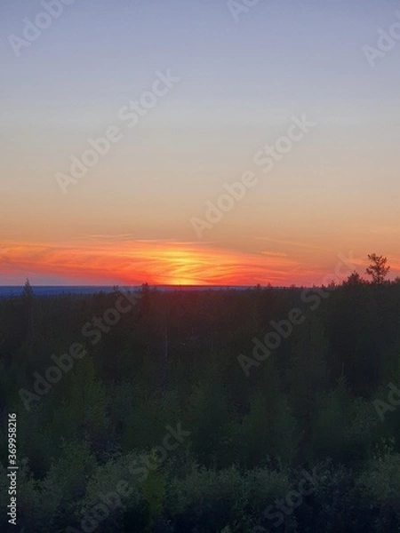 Obraz sunrise over the river