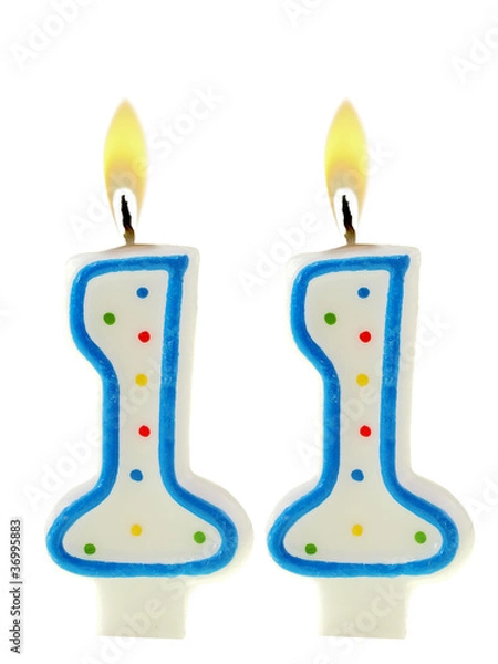 Obraz number candles