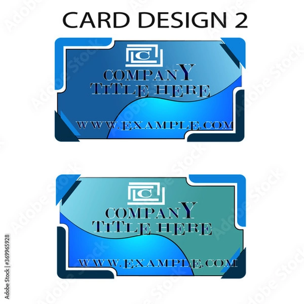Obraz card design template 3