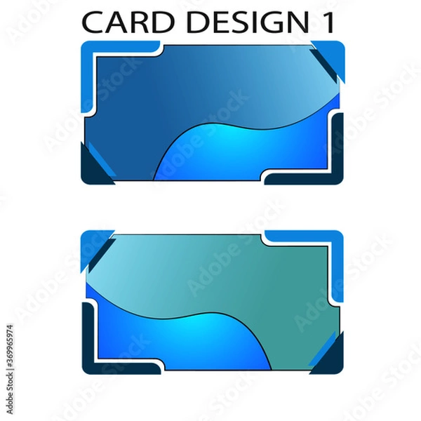 Obraz card design template 1