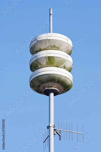 Fototapeta Big siren for warning by local calamities