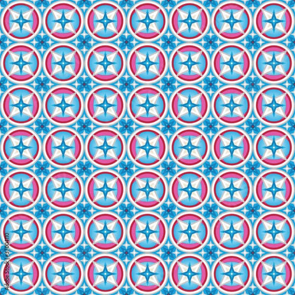 Obraz Pattern with stars and circles