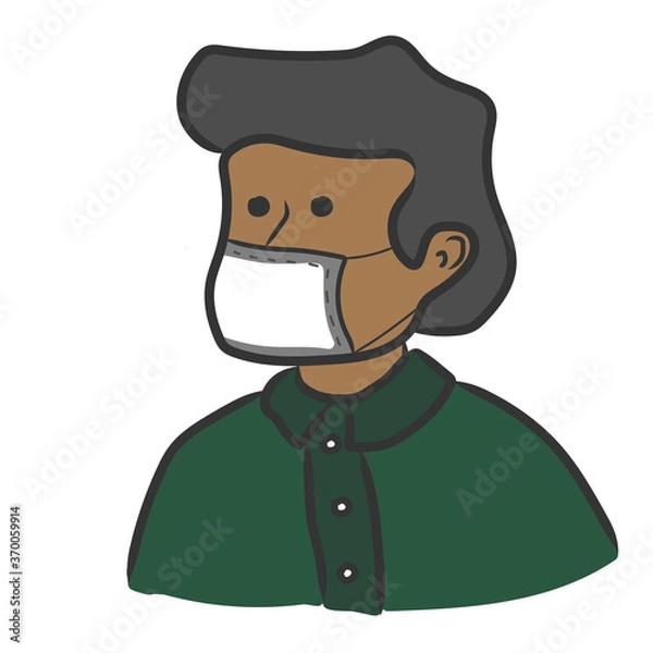 Fototapeta mascarilla 