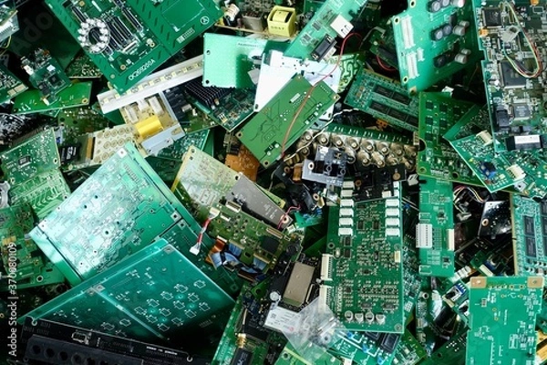 Obraz レアメタルを含む電子基板ごみ
