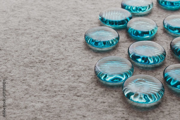 Obraz 水色のガラスのおもちゃ