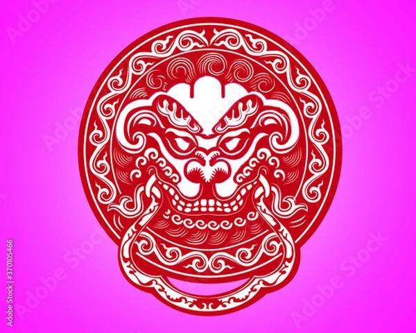 Obraz vector illustration of a skull