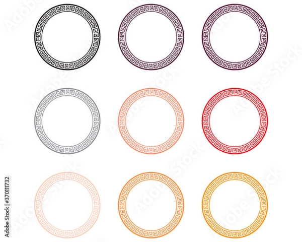 Obraz set of vintage paper labels isolated