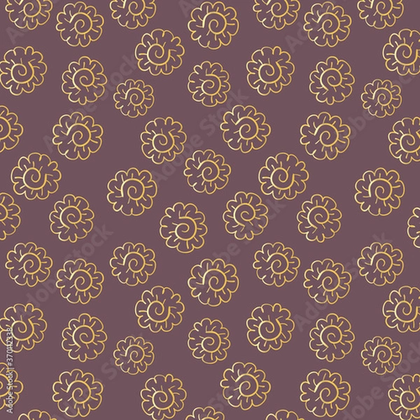 Fototapeta seamless pattern with flowers