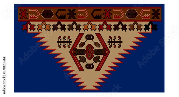 Fototapeta Caucasian carpet ornament