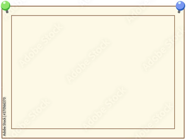 Fototapeta 画鋲で貼った張り紙