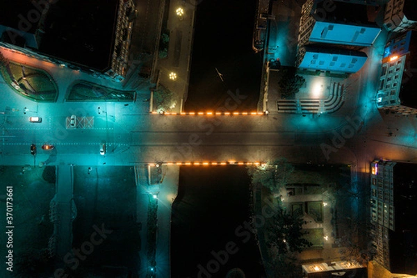 Fototapeta Most miejski nocą