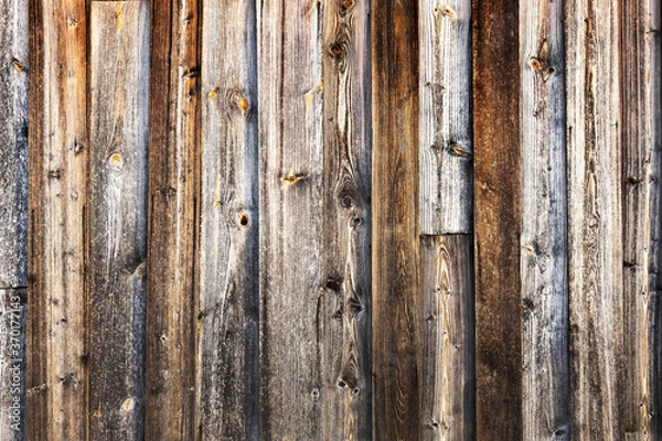Fototapeta Old wood planks, perfect background for your concept or project.