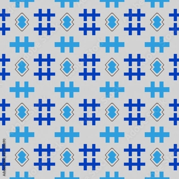 Fototapeta seamless background with multicolored repeating patterns.
3d illustration, 3d rendering.