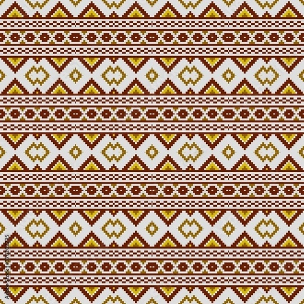 Fototapeta seamless background with multicolored repeating patterns.
3d illustration, 3d rendering.