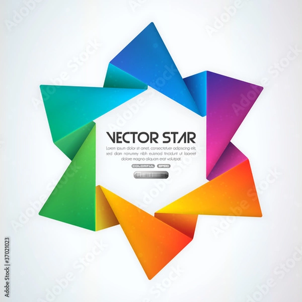 Fototapeta Wektorowa gwiazda