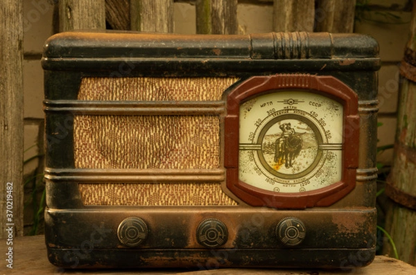Obraz Old retro cccp russian radio, russia
