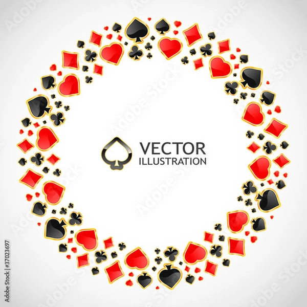 Obraz Vector gambling composition. Abstract illustration.