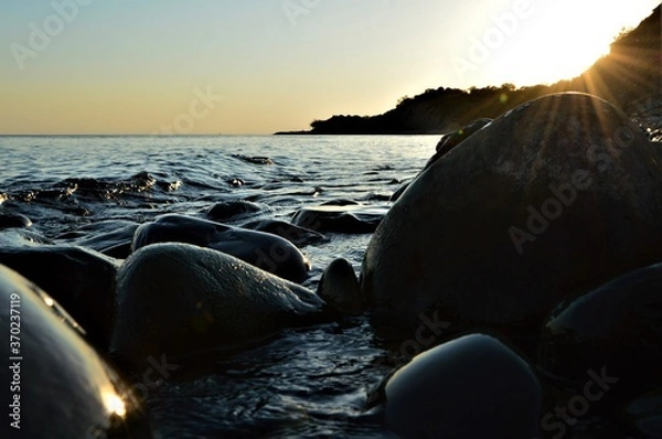 Fototapeta sunset at the beach