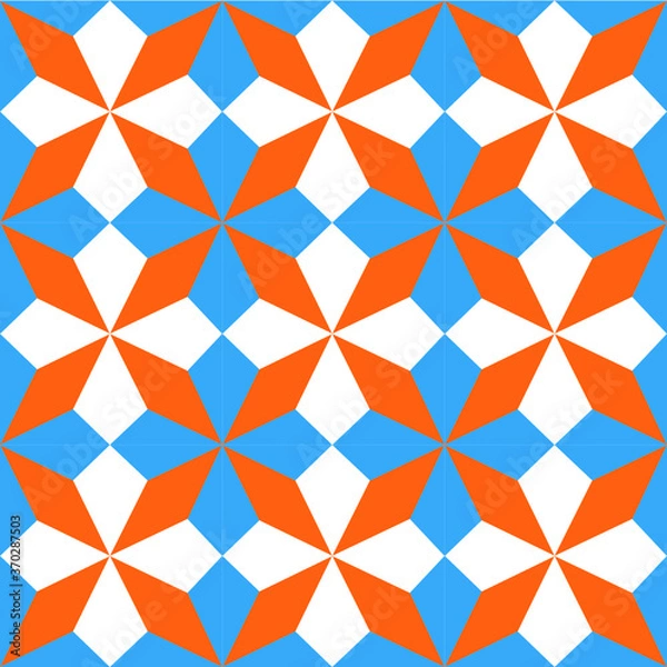 Obraz seamless geometric pattern with triangles