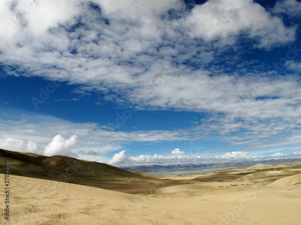 Obraz dunes in Tibet