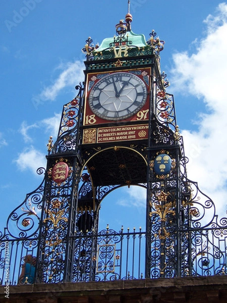 Obraz Old clock in Chester