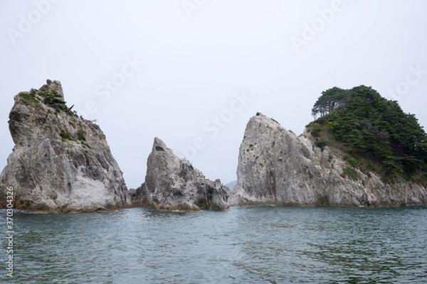 Obraz 浄土ヶ浜の海岸