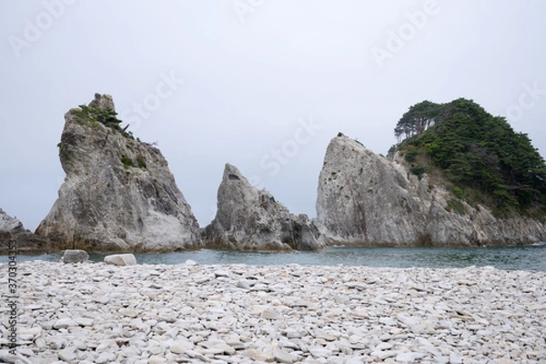 Obraz 浄土ヶ浜の海岸
