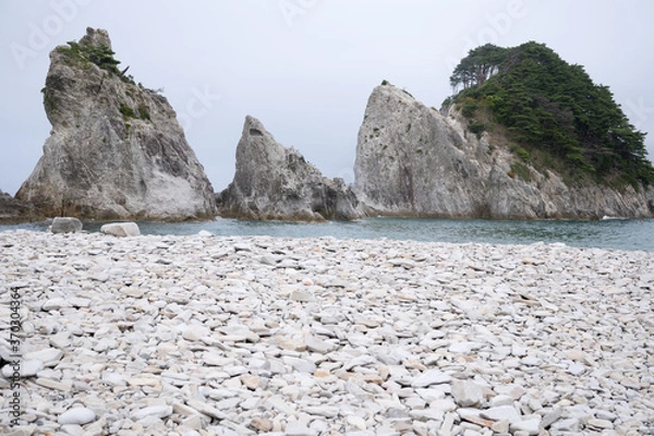 Obraz 浄土ヶ浜の海岸
