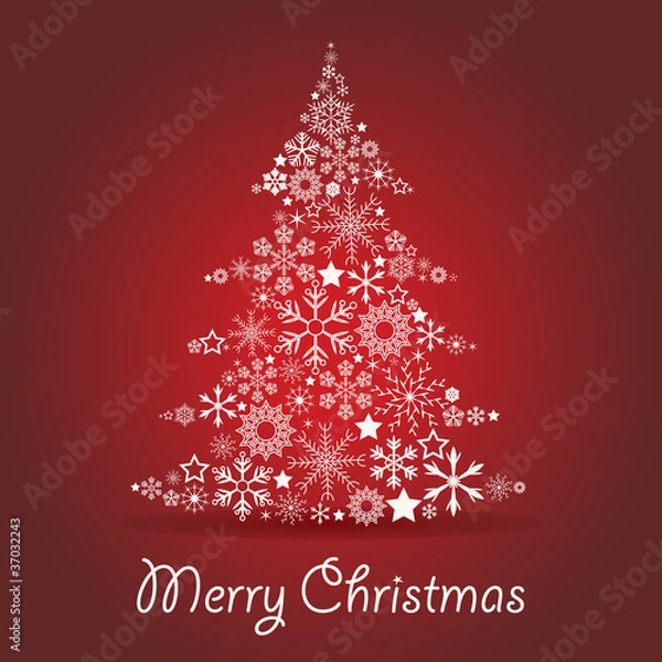 Obraz Christmas tree card