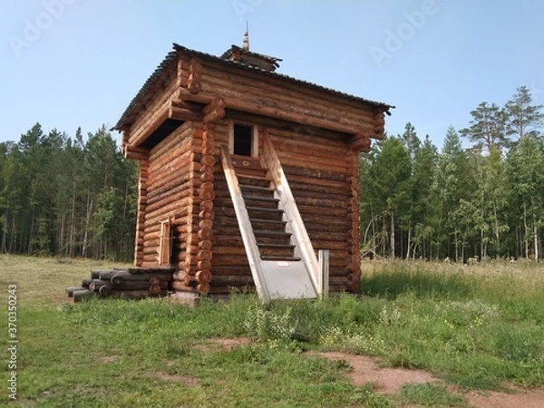 Obraz Брацкий острог (цикл "Ангарская деревня")