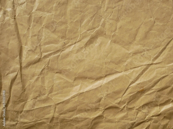Obraz crumpled brown paper for background