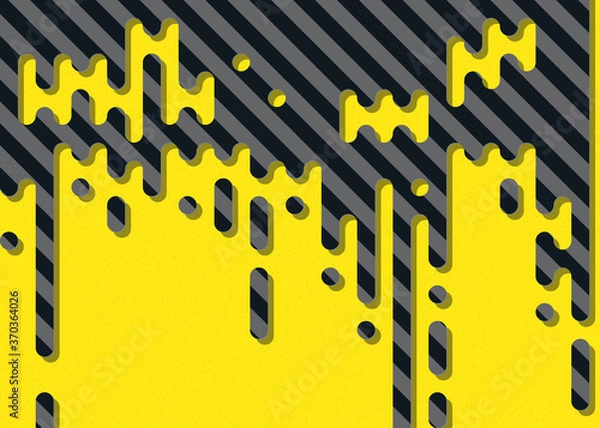 Fototapeta Abstract Rounded Color Lines halftone transition background illustration