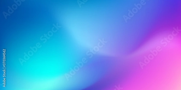 Obraz Abstract Blurred blue teal pink purple background. Soft Colorful light gradient backdrop with place for text. Vector illustration for your graphic design, banner, poster or wallpapers, website