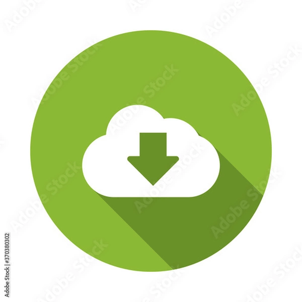 Fototapeta Download files icons vector for web site or application. Simple