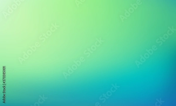 Obraz Abstract light green and blue background. Nature gradient backdrop with sunlight. Vector illustration. Ecology concept for your graphic design, banner or poster, website