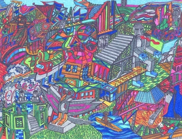 Fototapeta Stone Totems