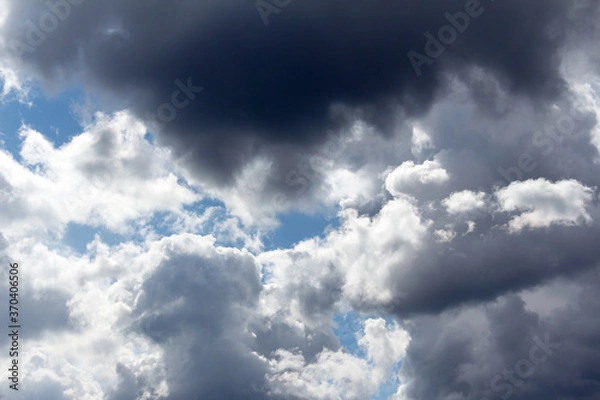 Obraz white clouds against blue sky