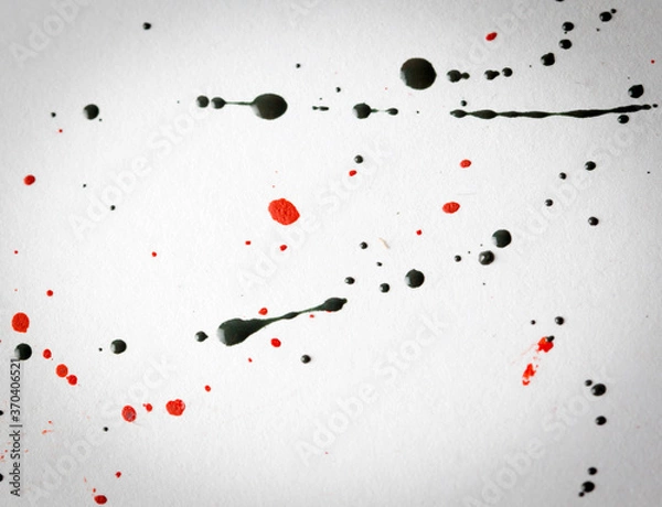 Obraz color drops on a white background