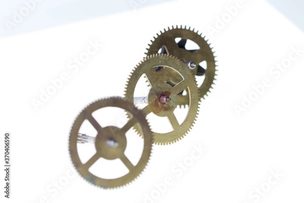 Obraz metal part from clockwork as background