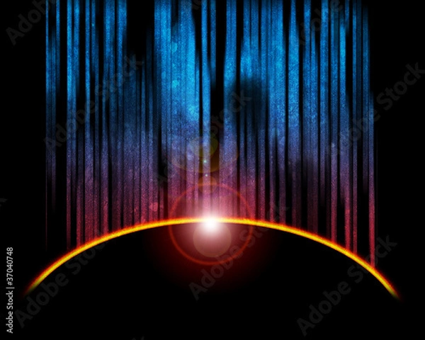 Fototapeta Planet eclipse