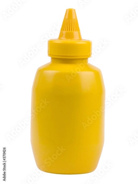 Obraz yellow mustard bottle