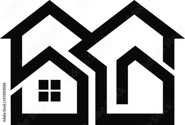 Fototapeta house icon vector illustration