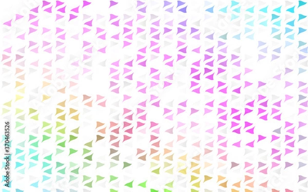 Obraz Light Multicolor, Rainbow vector background with triangles.