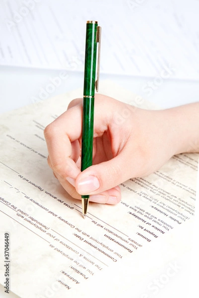 Obraz ..complete a form