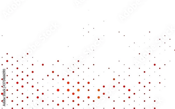 Obraz Light Red vector pattern with spheres.
