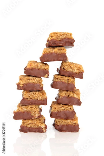 Fototapeta Chocolate and Flapjack Chunks